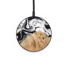 Circle Wood Resin Wireless Charger - Bodhi (Black & White, 655675)