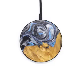 Circle Wood Resin Wireless Charger - Charley (Blue, 624132)