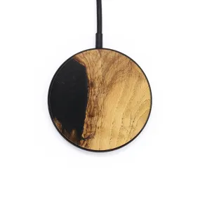 Circle Wood Resin Wireless Charger - Christie (Pure Black, 722919)