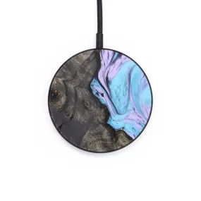 Circle Wood Resin Wireless Charger - Connor (Purple, 671679)