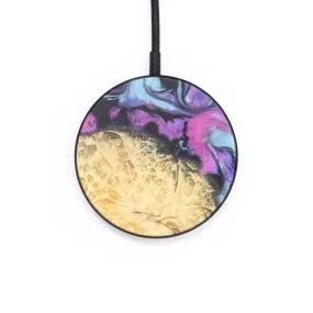 Circle Wood Resin Wireless Charger - Don (Purple, 671911)