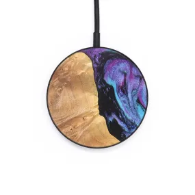 Circle Wood Resin Wireless Charger - Edmund (Purple, 671680)