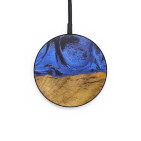 Circle Wood Resin Wireless Charger - Eduardo (Blue, 677033)