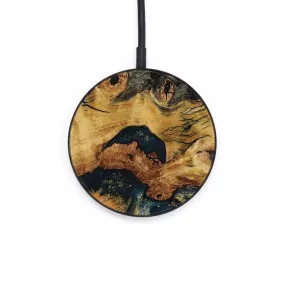 Circle Wood Wireless Charger - Dael (Teal & Gold, 731291)