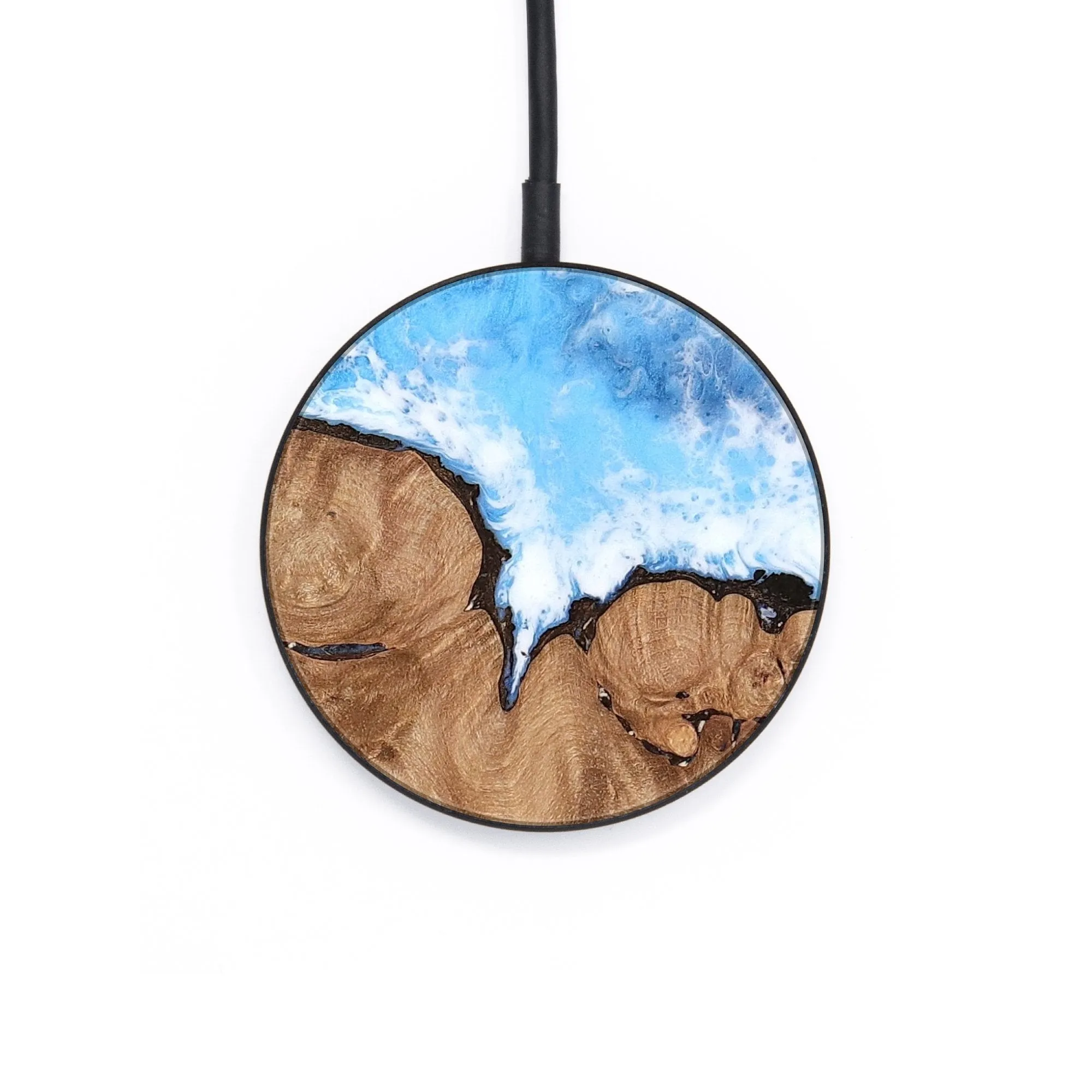 Circle Wood Wireless Charger - Sarita (Coastal, 737225)