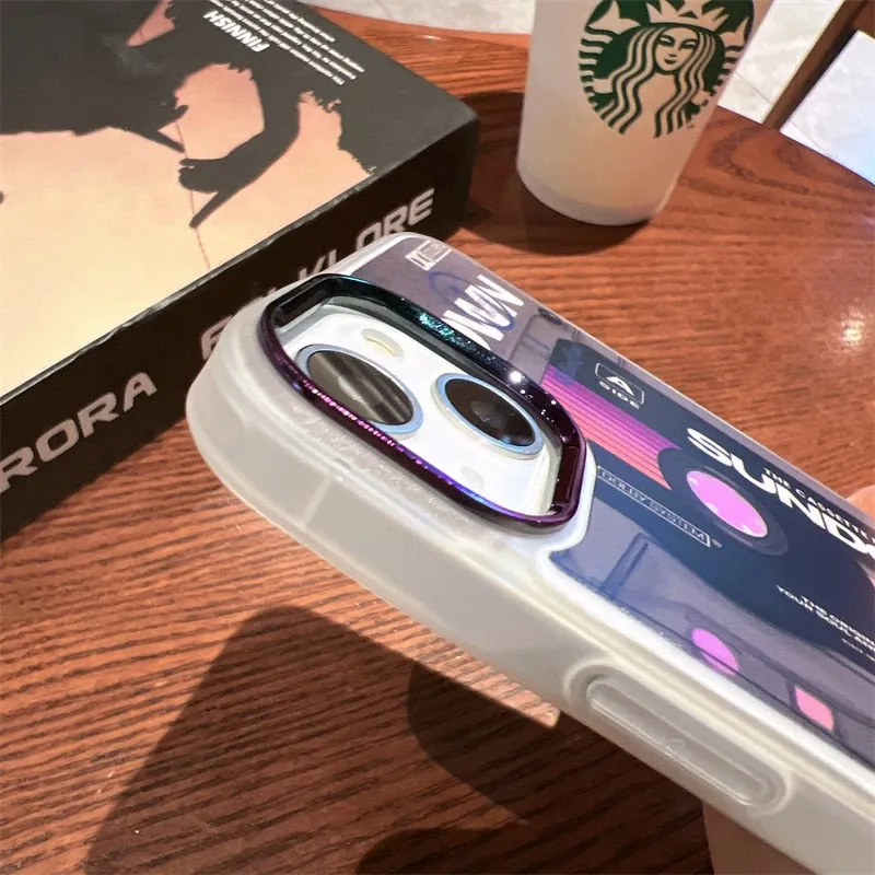 Classical Tape Pattern Magsafe Magnetic Wireless Charging Phone Case For iPhone