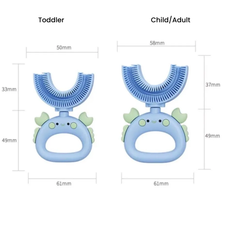 Crab U-Shaped Sensory Toothbrush with Replacement Head