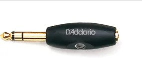 D'Addario 1/4 Inch Male Stereo to 1/8 Inch Female Stereo Adaptor