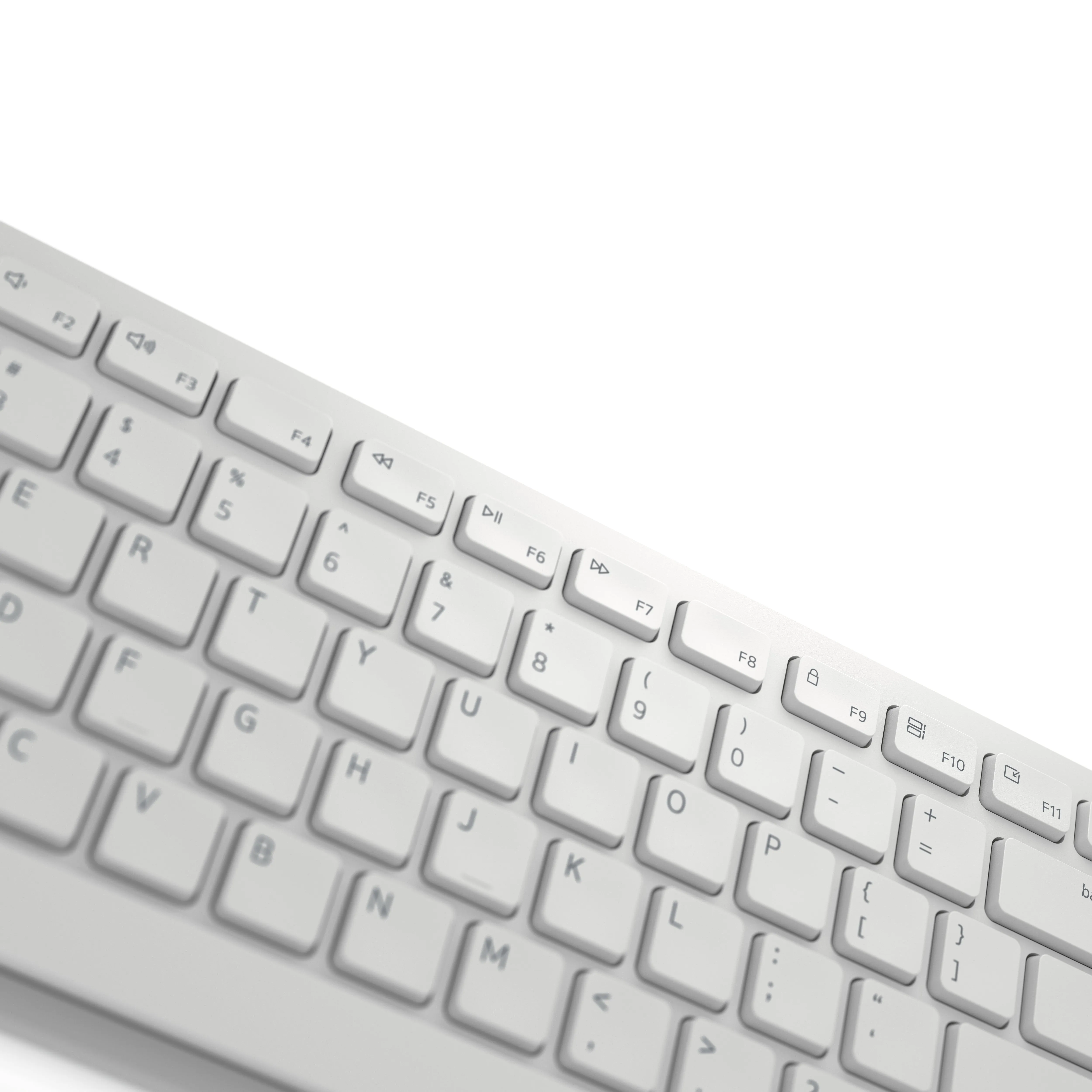 Dell Km5221w Wireless Mouse   Keyboard Set, White