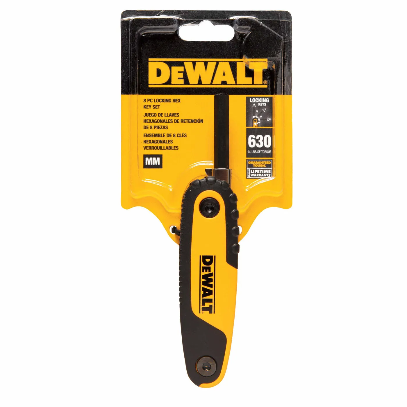 DeWalt DWHT70263M Folding Locking Hex Key Set - MM