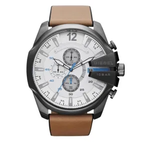 Diesel Men's Chronograph Watch Mega Chief White Brown