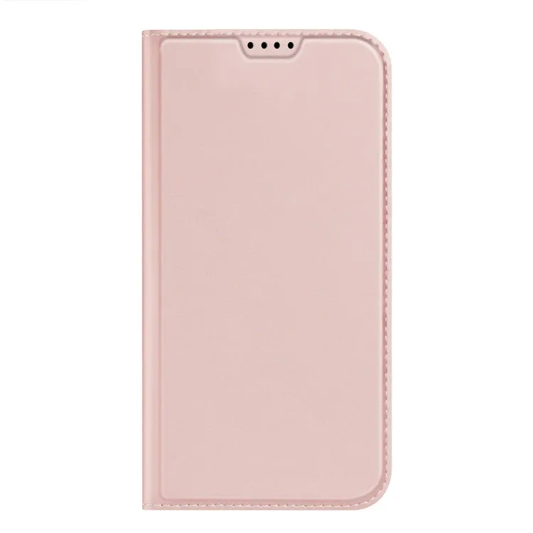 DUX DUCIS Skin Pro Faux Leather Wallet Flip Case for Apple iPhone 15 Pro Max - Rose Gold