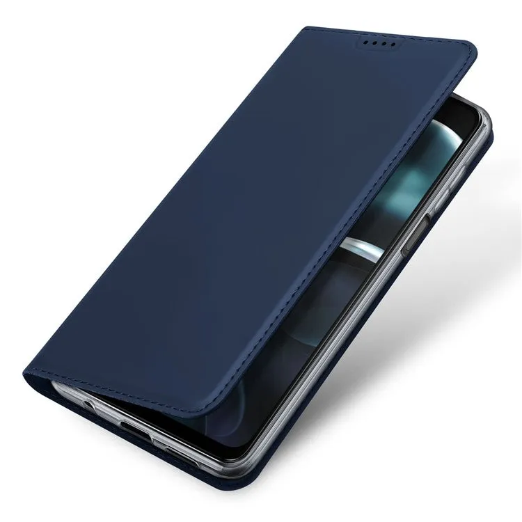 DUX DUCIS Skin Pro Faux Leather Wallet Flip Case for Motorola Moto G14 - Blue