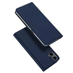 DUX DUCIS Skin Pro Faux Leather Wallet Flip Case for Motorola Moto G34 - Blue