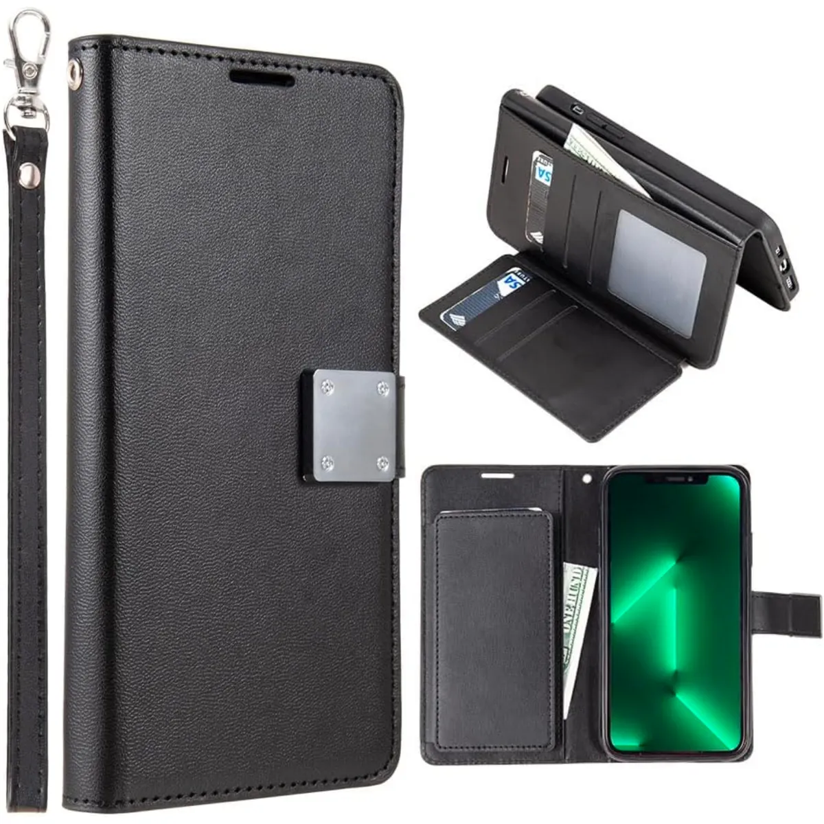 Entronix Apple iPhone 8 Plus/7 Plus Case - Folio Wallet & Card Holder,