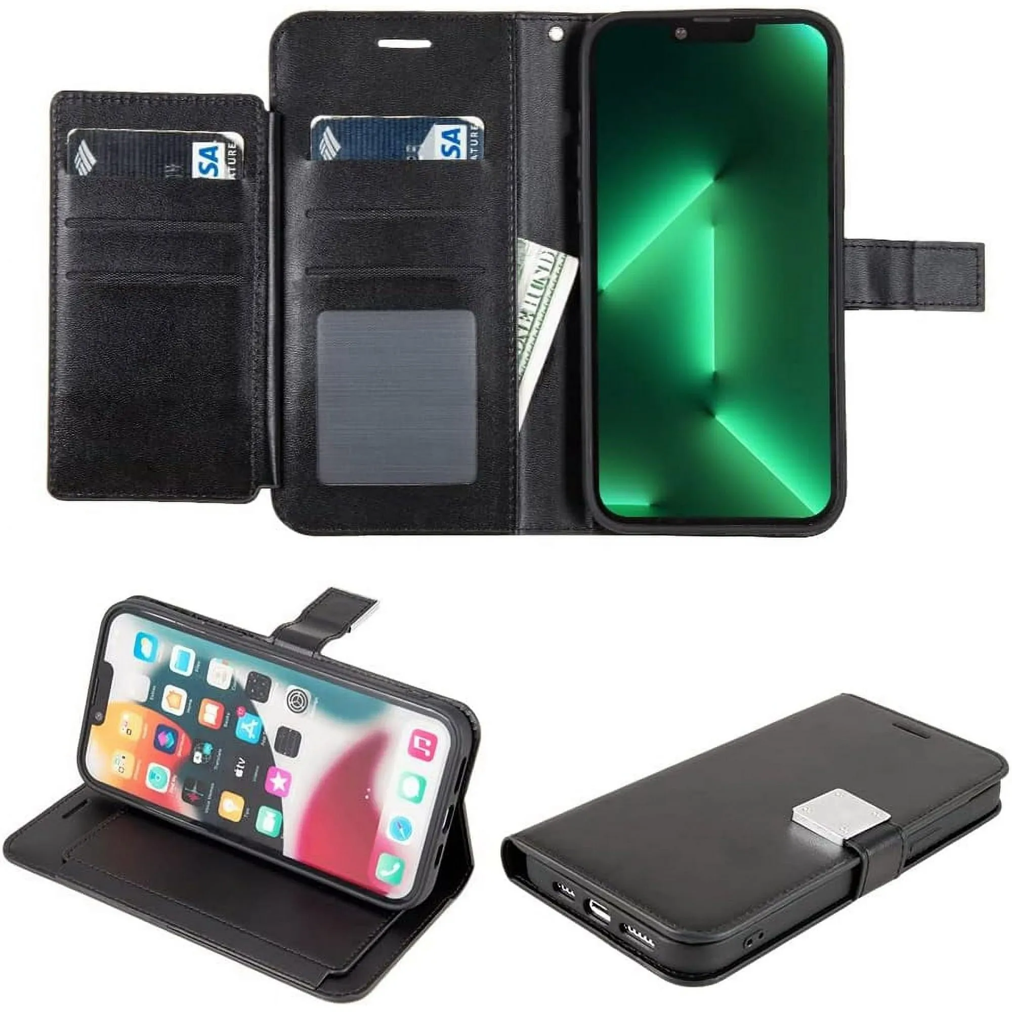 Entronix Apple iPhone 8 Plus/7 Plus Case - Folio Wallet & Card Holder,