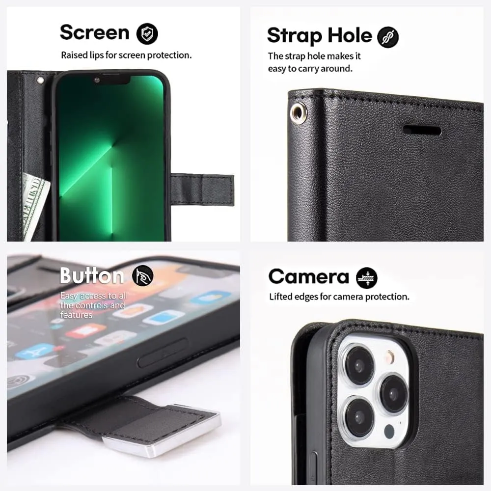 Entronix Apple iPhone 8 Plus/7 Plus Case - Folio Wallet & Card Holder,