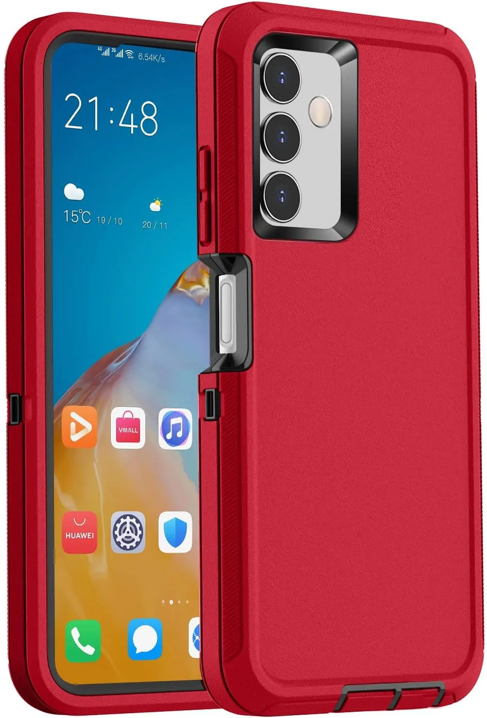 Entronix Heavy Duty Case for Samsung Galaxy A14, Triple-Layer & Full Protection,