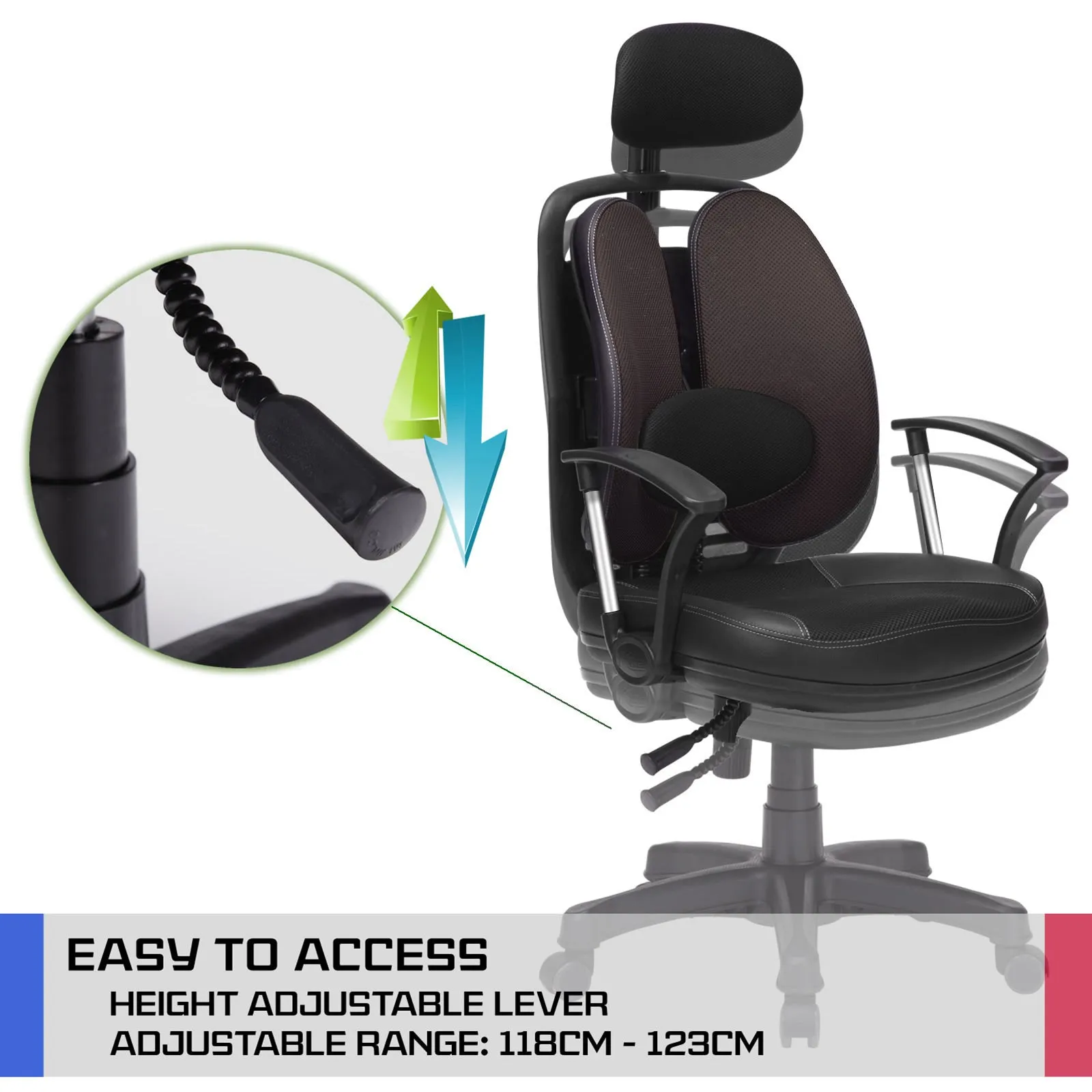 Ergonomic Adjustable Office Chair with Lumbar Support