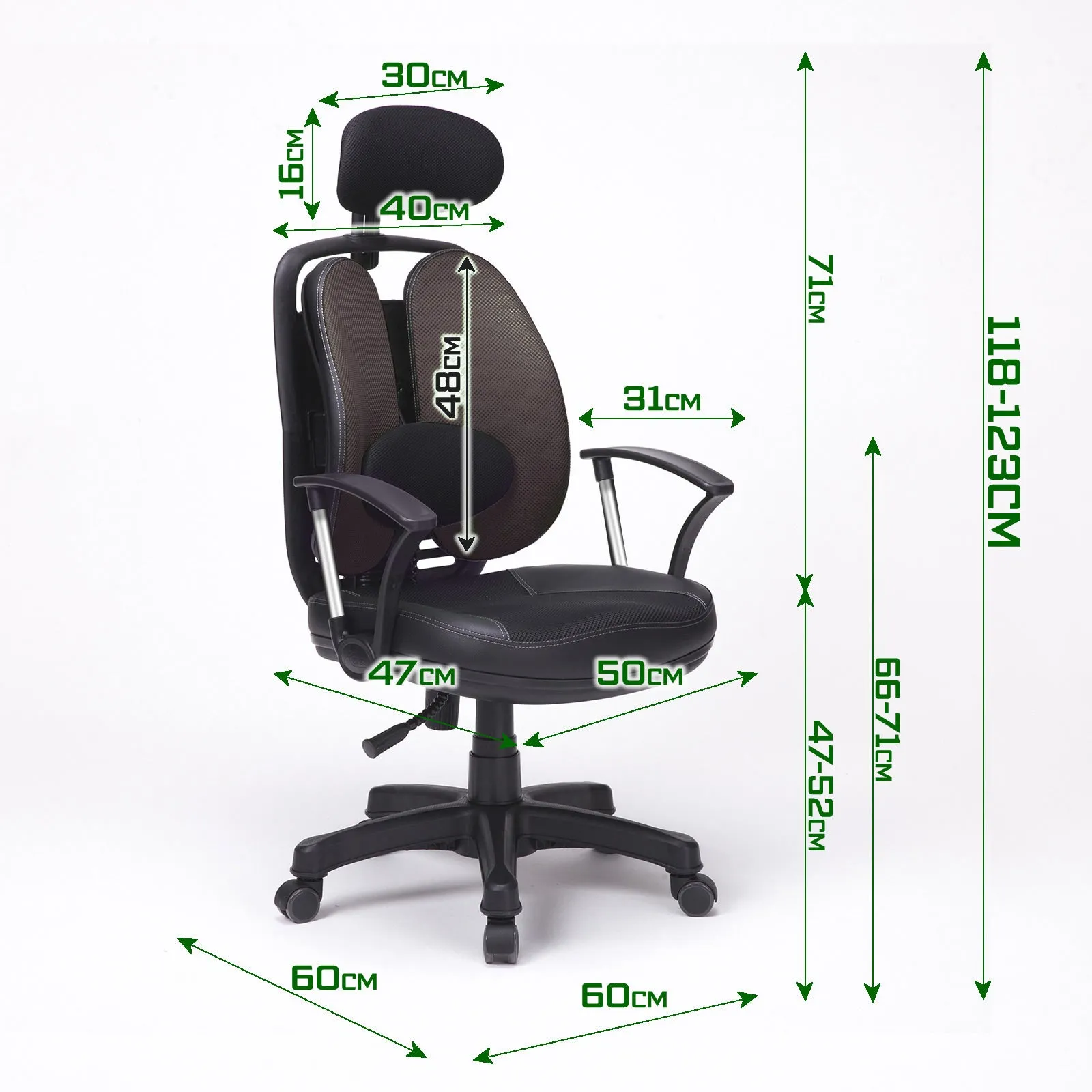 Ergonomic Adjustable Office Chair with Lumbar Support