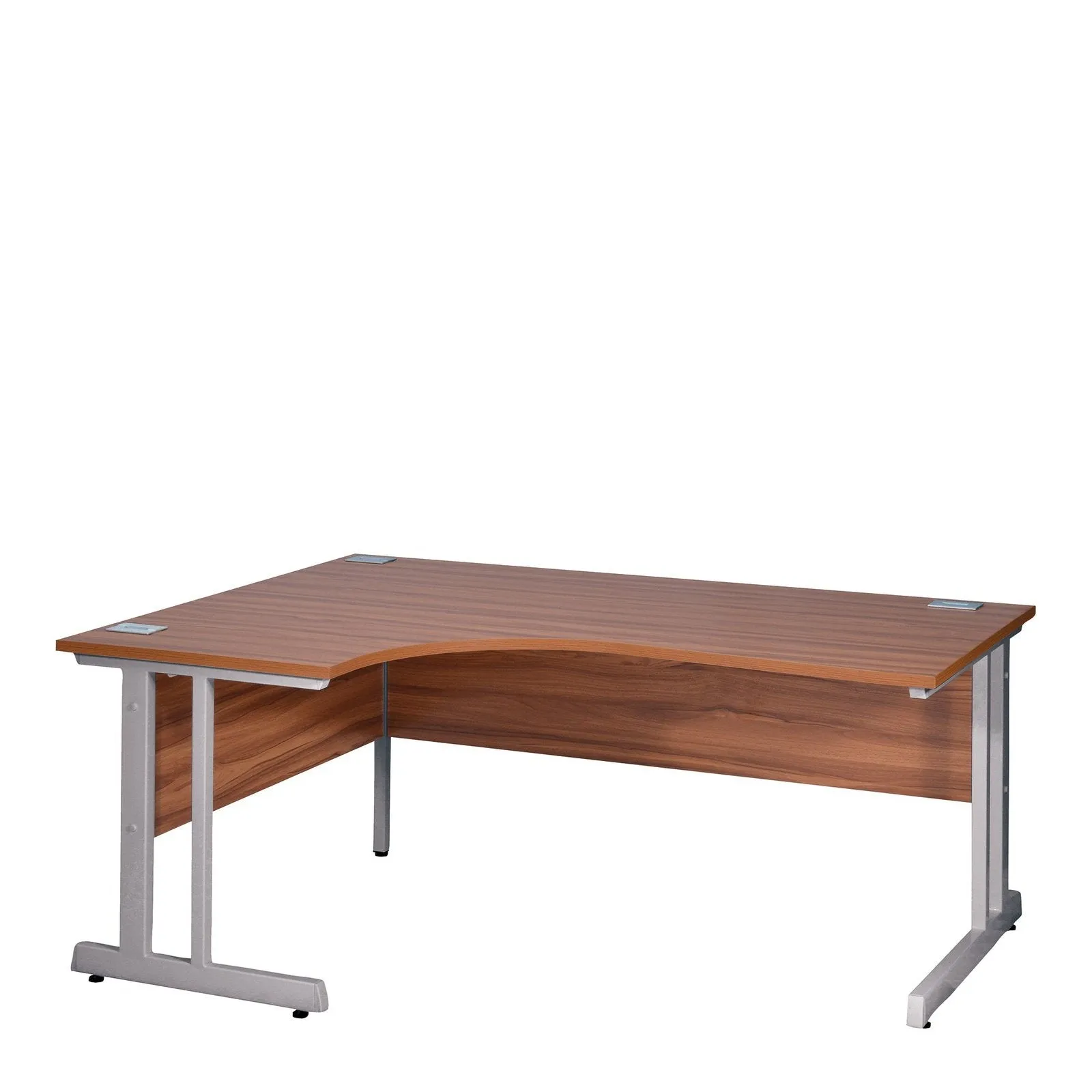 Ergonomic Left Hand Corner Desk - 1400mm Wide with Cable Management & Modesty Panels