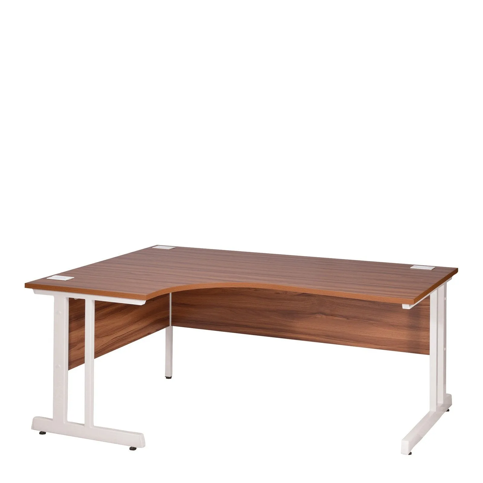 Ergonomic Left Hand Corner Desk - 1400mm Wide with Cable Management & Modesty Panels