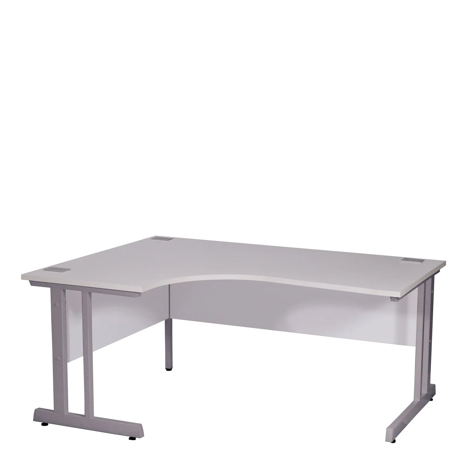 Ergonomic Left Hand Corner Desk - 1400mm Wide with Cable Management & Modesty Panels