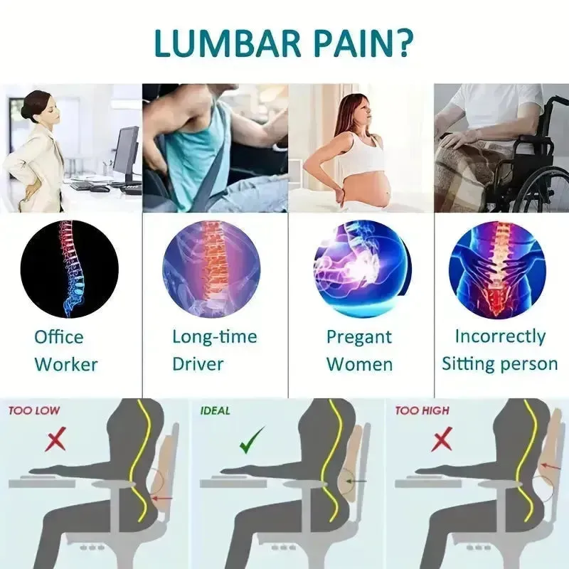 Ergonomic Lumbar Support Pillow