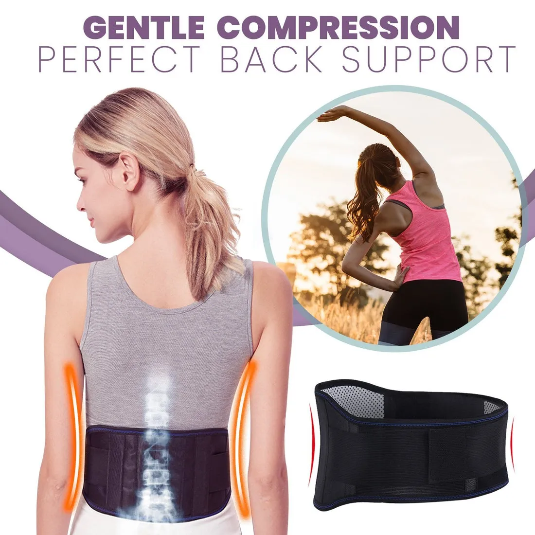 Ergonomic Magnetic Back Brace