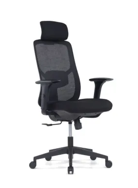 Ergonomic Office Chair with Adjustable Lumbar Support and 3-Position Tilt Mechanism