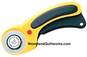 Ergonomic OLFA 45mm Self-Retracting Rotary Cutter