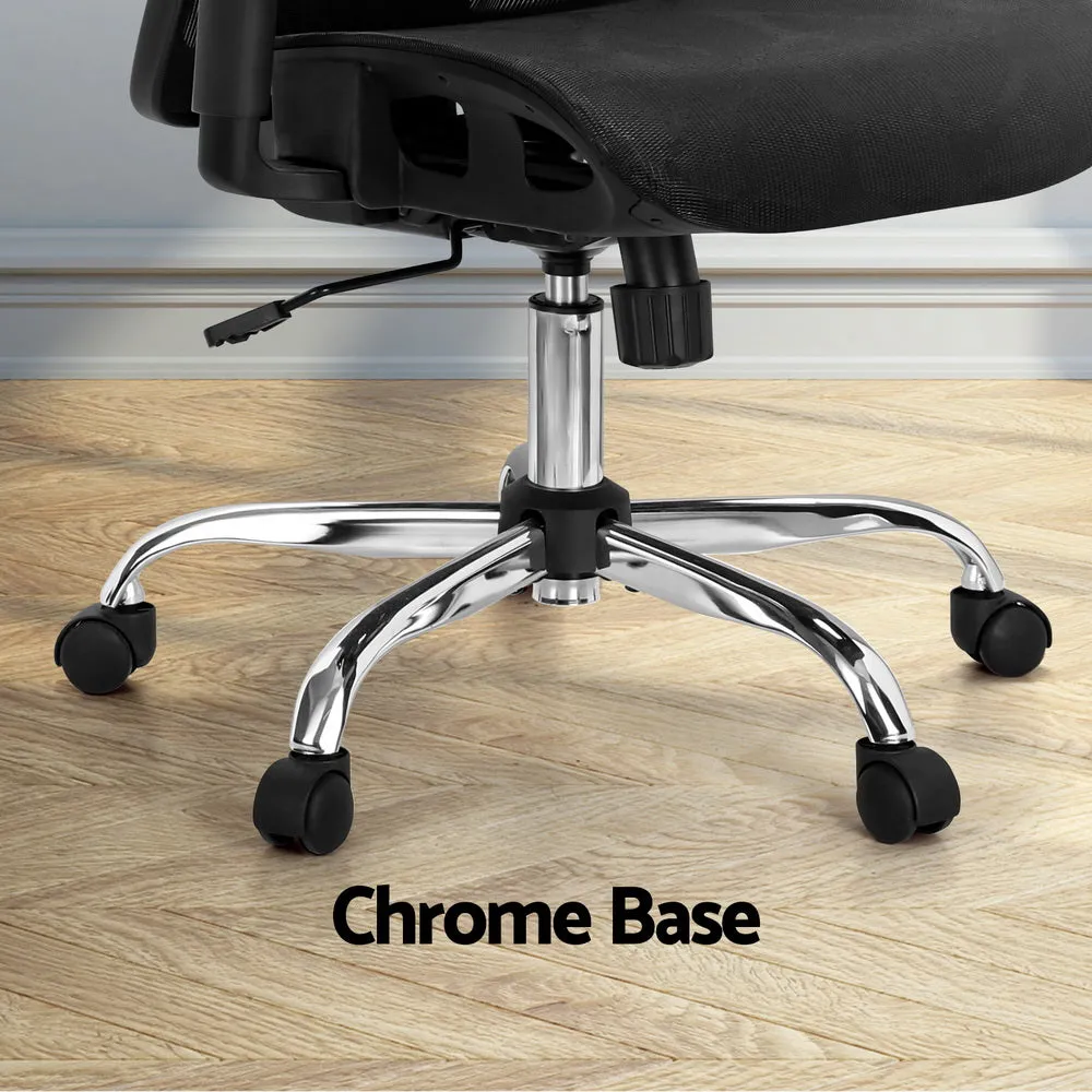 Ergonomic Reclining Mesh Office Chair with 3D Armrests - Artiss