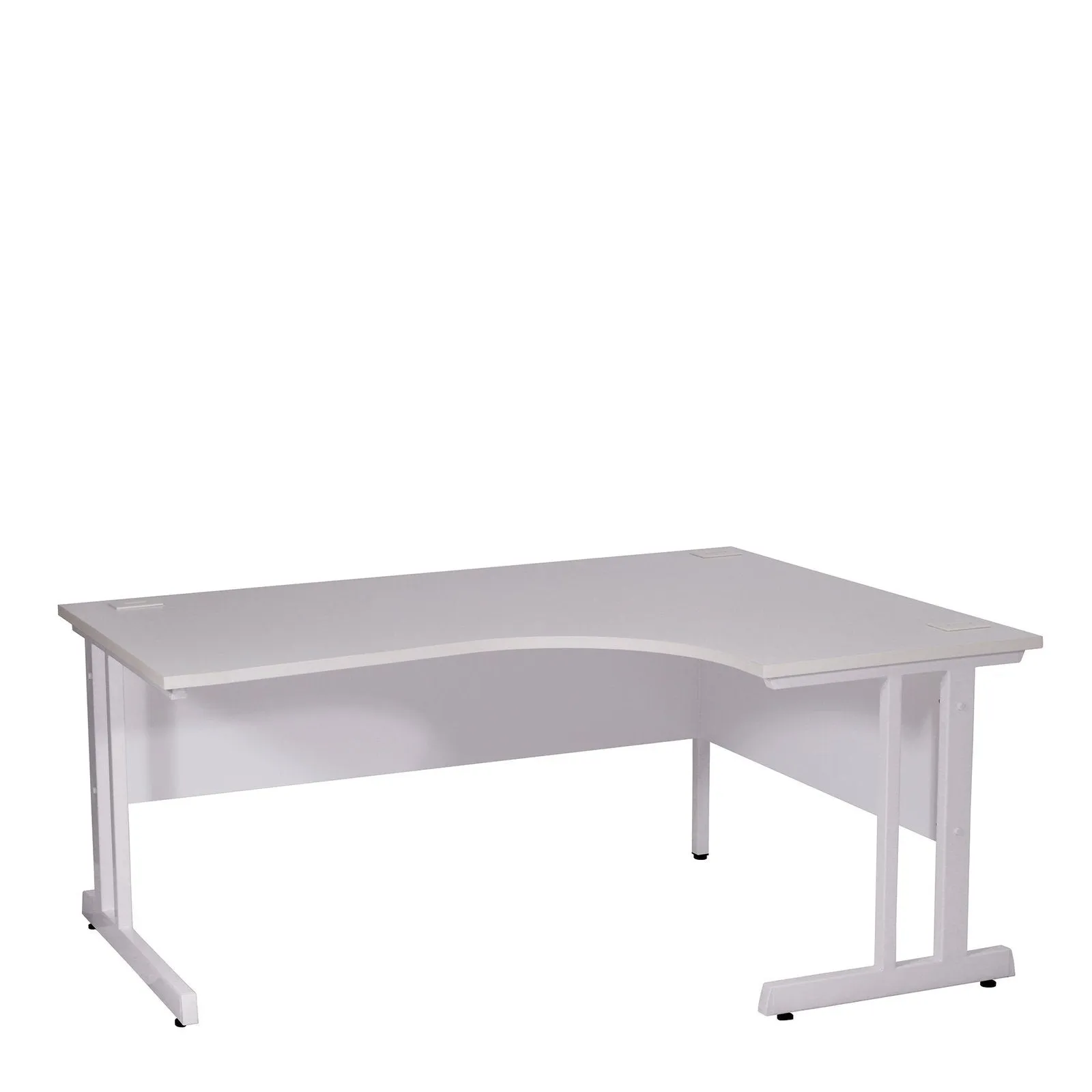 Ergonomic Right Hand Corner Desk - 1400mm Wide with Cable Management & Modesty Panels