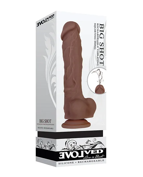 Evolved Big Shot Vibrating & Squirting Dong - Assorted Colors