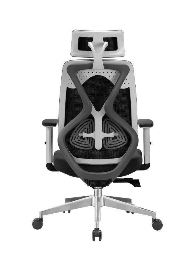 Executive Chair with Adjustable Height, Headrest, and Armrest with Aluminum Base for Home, Office and Shops