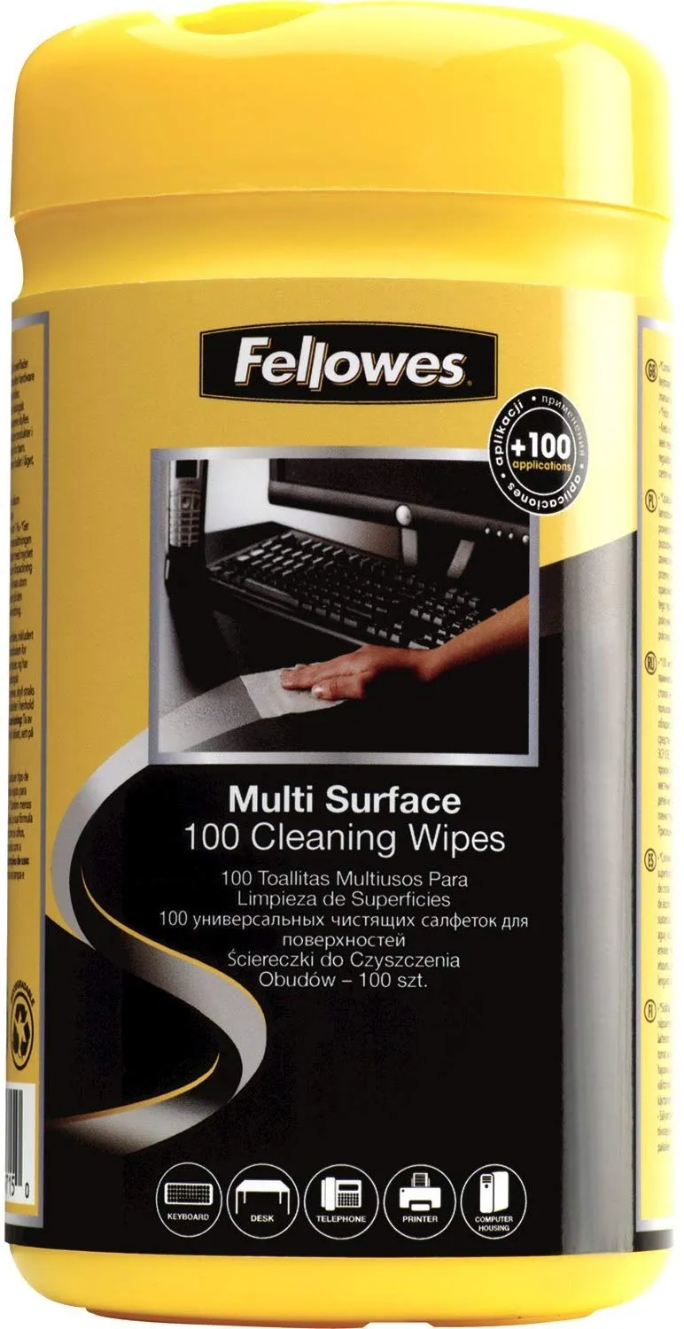 Fellowe' S Surface Cleaner Wipes Tub - 100 Wipes