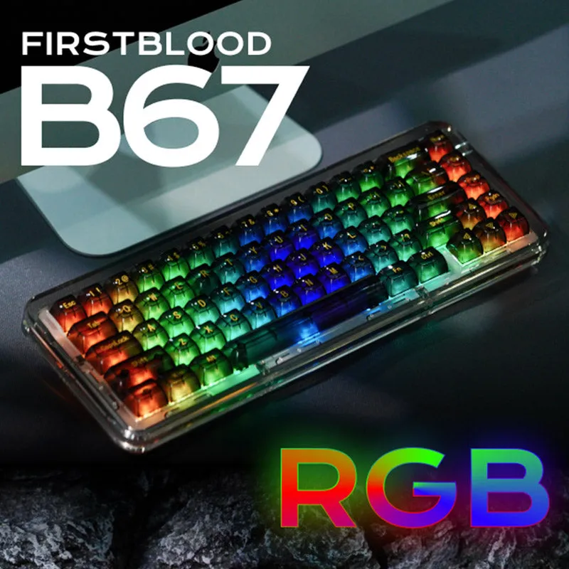 FirstBlood B67 Transparent Mechanical Keyboard