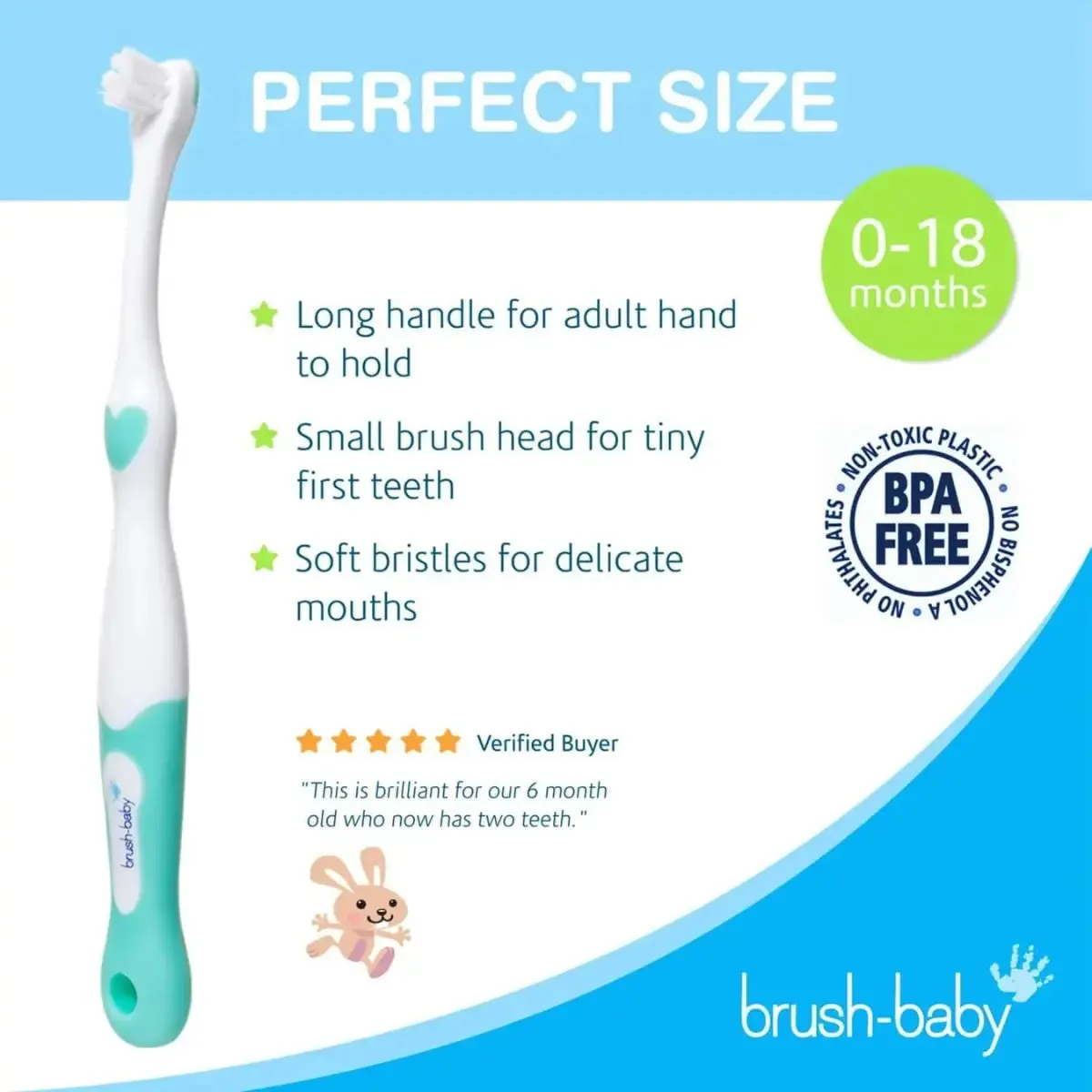 FirstBrush™ Baby Toothbrush Double Pack - Pink