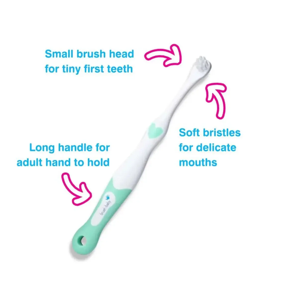 FirstBrush™ Baby Toothbrush Double Pack - Pink