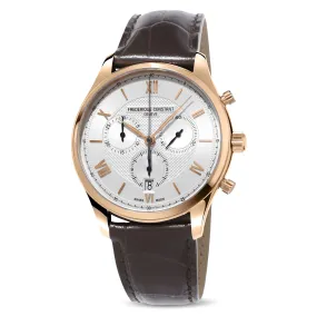 Frederique Constant Watch Men's Classic Chronograph Rose Gold PVD FC-292MV5B4