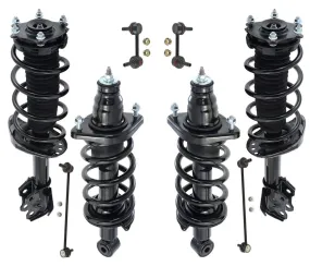 Front & Rear Complete Struts & Front and Rear Links For Honda CR-V 2007-2011