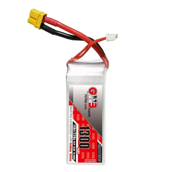 GAONENG GNB 1300mah 4S 14.8V 110C 220C XT60 Drone FPV LiPo battery