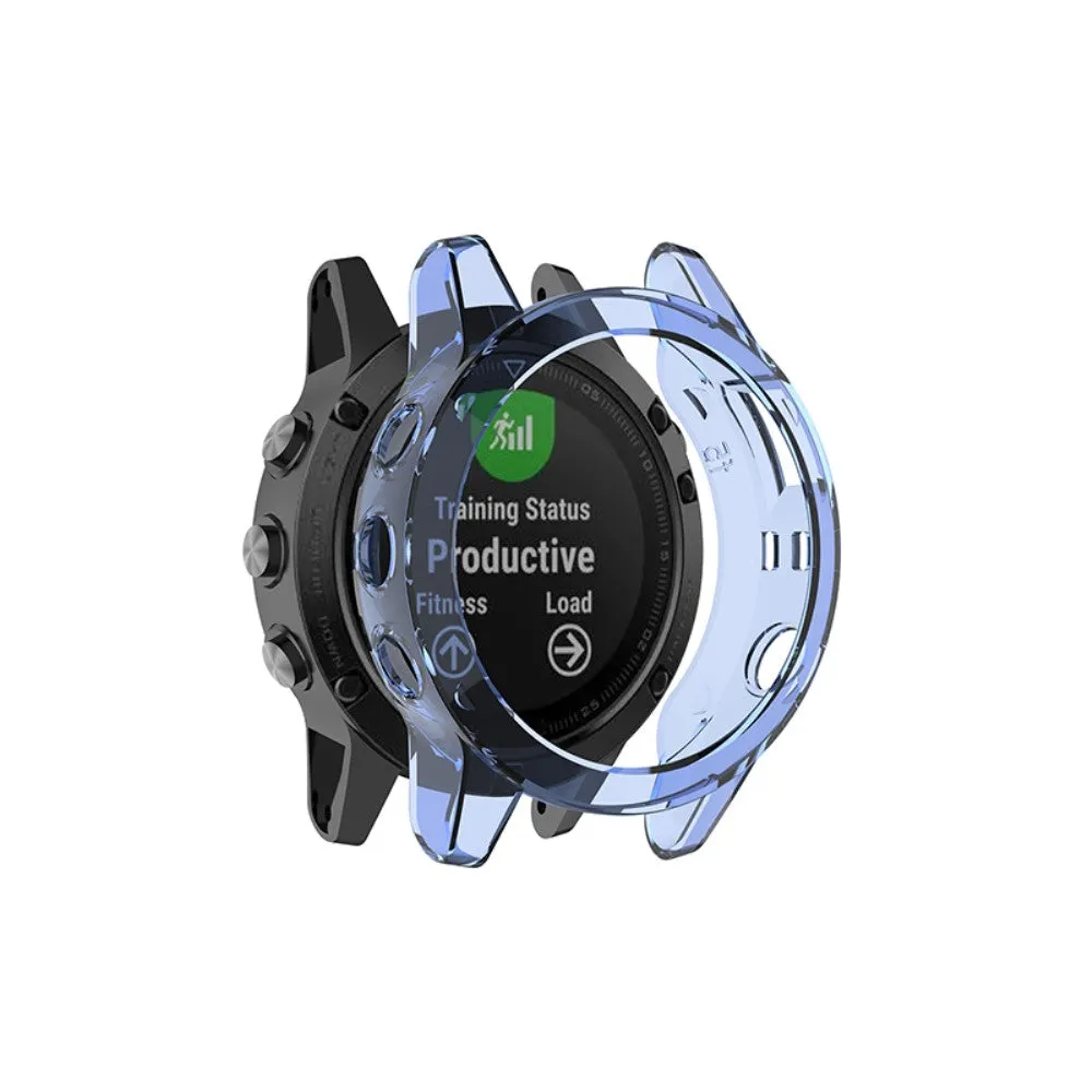 Garmin Fenix 5 / 5 Plus transparent cover - Transparent Blue