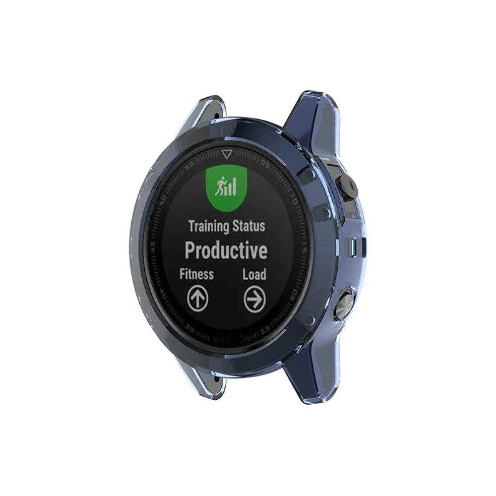 Garmin Fenix 5 / 5 Plus transparent cover - Transparent Blue