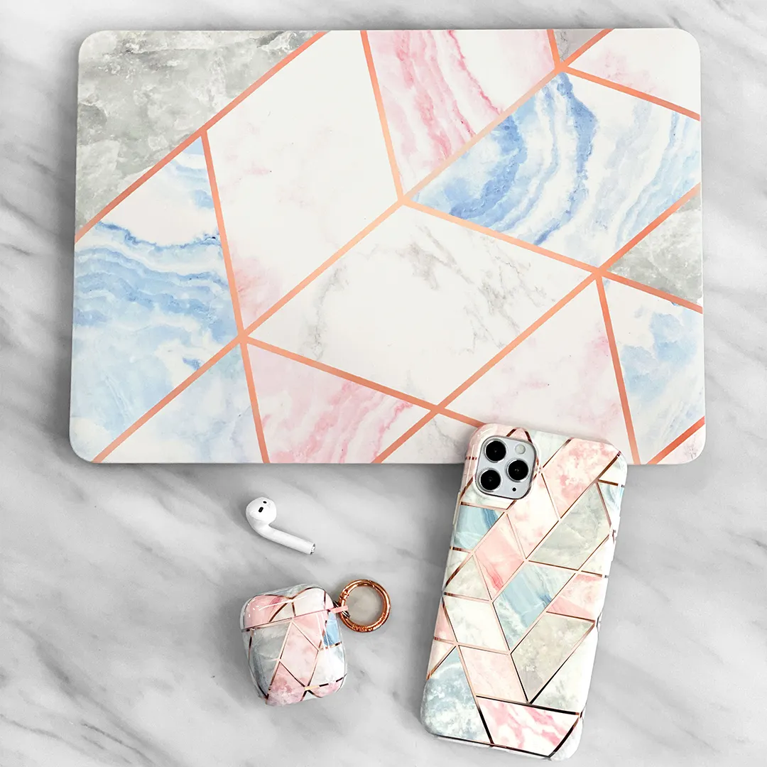 Geometric Marble MacBook Case