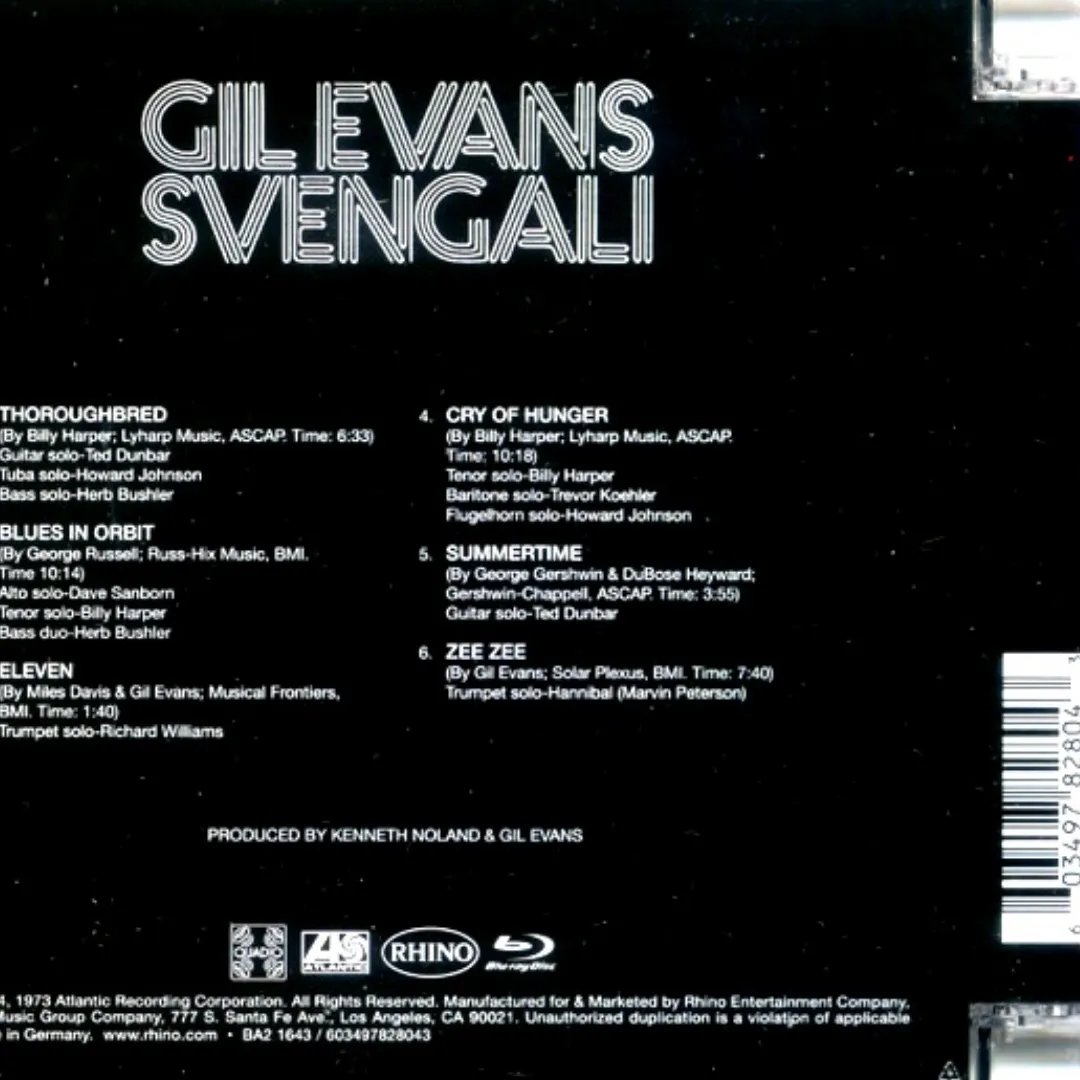 Gil Evans: Svengali - Quadio Blu-ray Audio