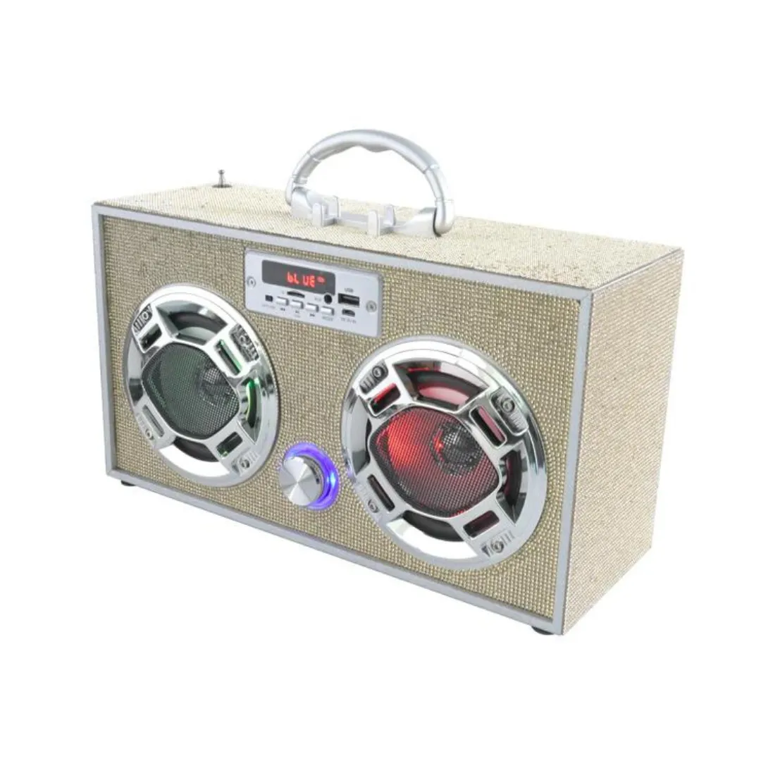 Gold Bling Bluetooth/FM Radio Boombox