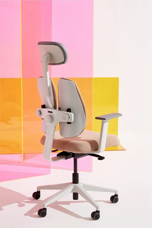 Gold Renewal Ergonomic Chair, White Frame