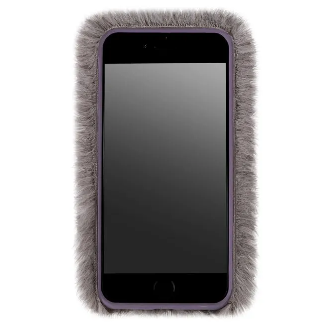 Gray Faux Fur iPhone Case