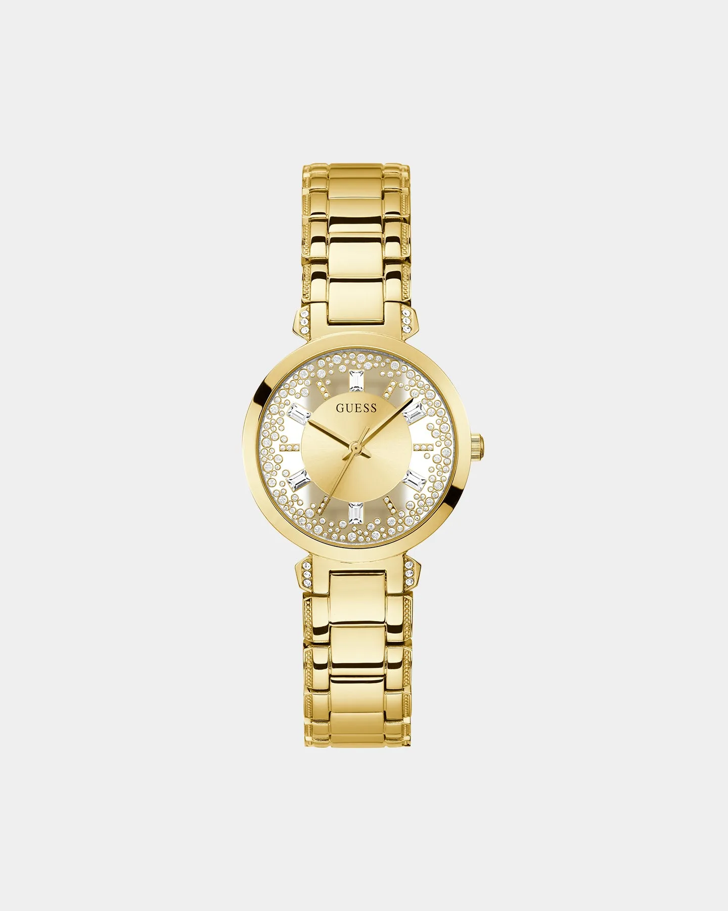 Guess Mainline Women's Crystal Clear Watch Gold